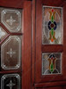 8.5ft Mahogany Stained Glass Canopy Home Pub Bar