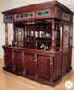 8.5ft Mahogany Stained Glass Canopy Home Pub Bar