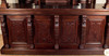 8.5ft Mahogany Stained Glass Canopy Home Pub Bar