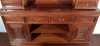 7ft Mahogany Canopy Pub Bar w/ Stained Glass