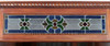 7ft Mahogany Canopy Pub Bar w/ Stained Glass
