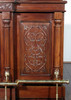 7ft Mahogany Canopy Pub Bar w/ Stained Glass