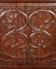 7ft Mahogany Canopy Pub Bar w/ Stained Glass
