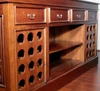 7ft Mahogany Canopy Pub Bar w/ Stained Glass
