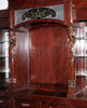 10ft Mahogany Pub Bar w/ Stained Glass