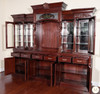 10ft Mahogany Pub Bar w/ Stained Glass