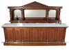 11.5ft Roman Bar Set w/ Carrara Marble Top