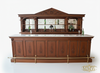 11.5ft Roman Bar w/ Carrara Marble Top