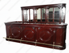 12ft Solid Mahogany Mirror back Pub Bar w/ Rails