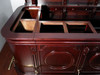 12ft Cherry L-Shape Pub Bar w/ Brass Rails