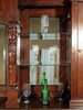 13ft Mahogany Pub Bar w/ Stained Glass