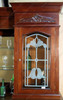 13ft Mahogany Traditional Pub Bar w/ Stained Glass