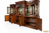 13ft Mahogany Pub Bar w/ Stained Glass