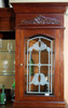 13ft Mahogany Pub Bar w/ Stained Glass