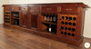 13ft Mahogany Pub Bar w/ Stained Glass