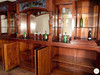 13ft Mahogany Pub Bar w/ Stained Glass