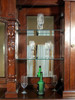 13ft Mahogany Pub Bar w/ Stained Glass