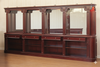 17.5ft Classic Mahogany Pub Bar Set w/ Brass Footrails