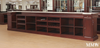 17.5ft Classic Mahogany Pub Bar Set w/ Brass Footrails