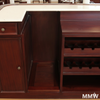 17.5ft Classic Mahogany Pub Bar Set w/ Brass Footrails