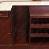 17.5ft Classic Mahogany Pub Bar Set w/ Brass Footrails
