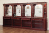 17.5ft Classic Mahogany Pub Bar Set w/ Brass Footrails