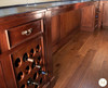 19.5ft Distressed Mahogany L-Shape Corner Bar