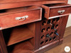 19.5ft Distressed Mahogany L-Shape Corner Bar