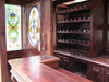 25ft Magnificent Mahogany Carved Statues Canopy Pub Bar