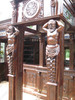 25ft Magnificent Mahogany Carved Statues Canopy Pub Bar