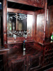 25ft Magnificent Mahogany Carved Statues Canopy Pub Bar