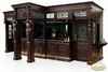 25ft Magnificent Mahogany Carved Statues Canopy Pub Bar