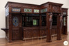 25ft Magnificent Mahogany Carved Statues Canopy Pub Bar