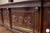 25ft Magnificent Mahogany Carved Statues Canopy Pub Bar