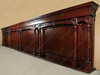 33ft Mahogany LCD TV Media Bar Back