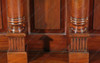 33ft Mahogany Hand-Carved Wall Paneling Unit w/ Fluted Columns