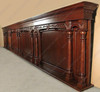 33ft Mahogany LCD TV Media Bar Back