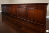 33ft Mahogany Hand-Carved Wall Paneling Unit w/ Fluted Columns
