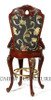 5 Piece Italian inlay Marquetry Marble Top Pub Bar Set w/ 4 Barstools
