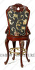5 Piece Italian inlay Marquetry Marble Top Pub Bar Set w/ 4 Barstools