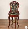 5 Piece Italian inlay Marquetry Marble Top Pub Bar Set w/ 4 Barstools