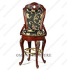 5 Piece Italian inlay Marquetry Marble Top Pub Bar Set w/ 4 Barstools