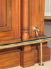 Small Distressed Canopy Home Pub Bar w/ Brass Foot Rails
