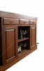 The Legacy 6.5ft Mahogany Canopy Home Pub Bar W/ Brass Rails