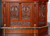 6.5ft Home Canopy Corner Bar w/ Stained Glass