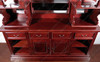 6.5ft Dark Cherry English Canopy Home Pub Bar