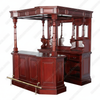 6.5ft Dark Cherry English Canopy Home Pub Bar