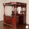 6.5ft Dark Cherry English Canopy Home Pub Bar