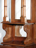 6.5ft Solid Mahogany English Canopy Bar
