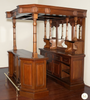 6.5ft Solid Mahogany English Canopy Bar
